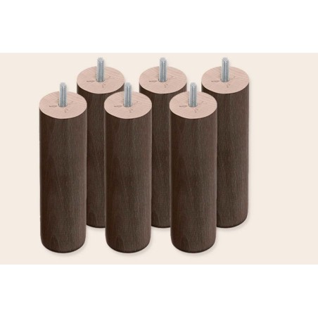 6 pieds cylindriques