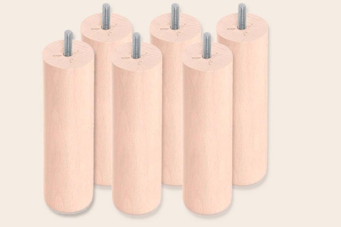 6 patas cilíndricas