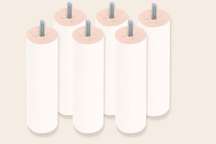6 cylindrical legs