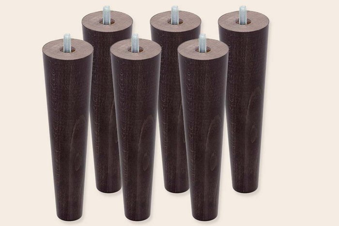 6 tapered legs